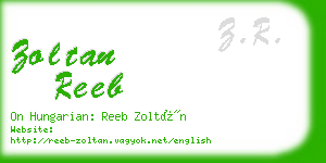 zoltan reeb business card
